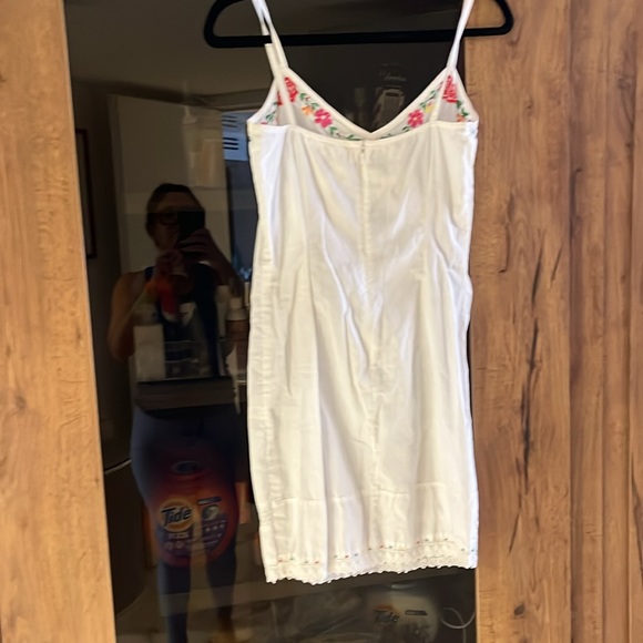 Castro Trend White cotton sleeveless with embroidery stitching Sz 42 IT - Picture 7 of 7